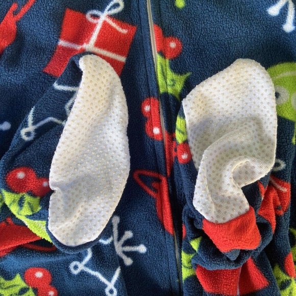 Disney Pixar Toy Story Alien Fleece FullZip Footed 1pc Outfit Pajama Holiday 24M - Picture 4 of 5
